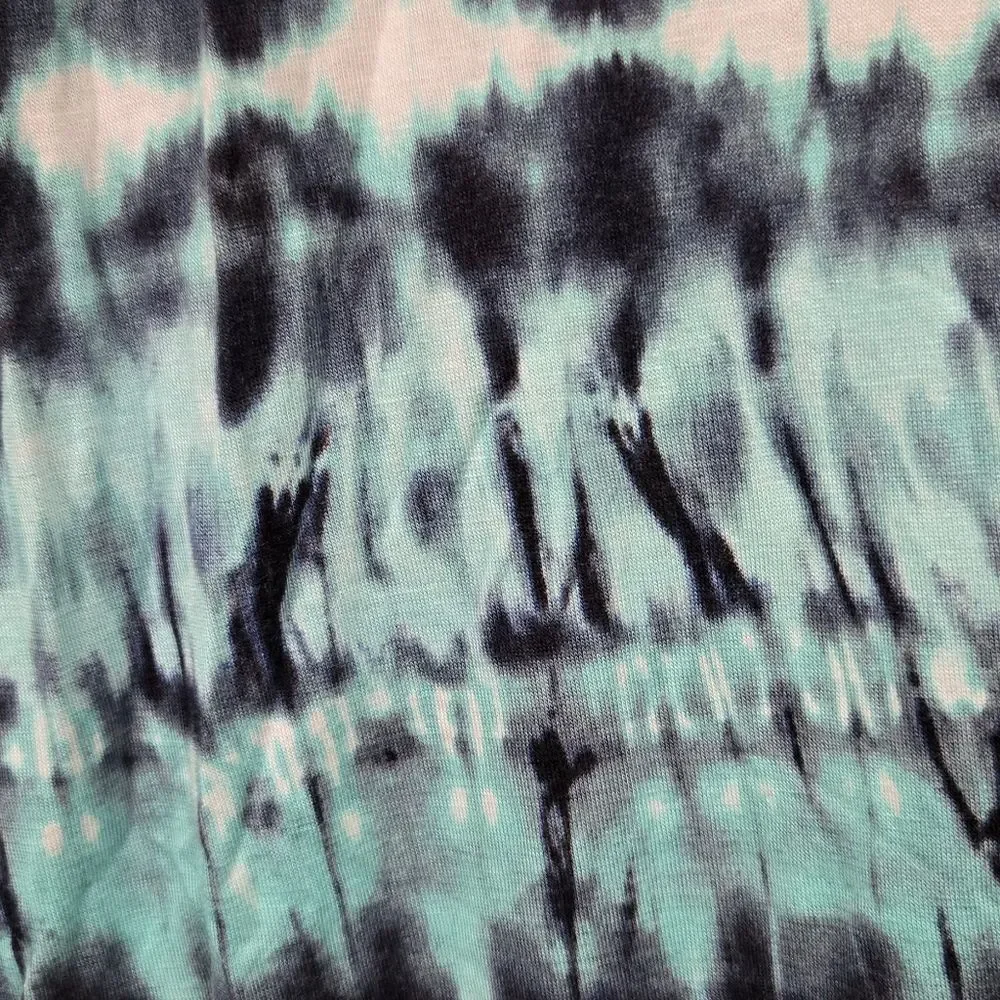 Buckle BKE Aqua Tie Dye Midi Skirt Flowy Soft Jersey Knit Comfy Boho Festival